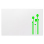 Notizpapier design tulpe grün Briefpapier green stationery