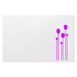 Notizpapier design tulpe lila Briefpapier pink stationery