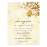 Notre arbre, arrière - plan de feuille, invitation