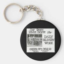Notre bicyclette lourde de service - cru americana porte-clefs