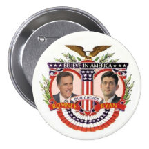 Notre choix : Romney/Ryan Badges Avec Agrafe