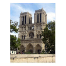 notre dame cathedral postcard