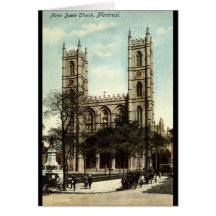 Notre Dame Church Montreal Vintage 1914 Card