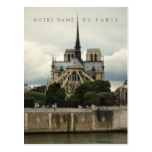 Notre Dame de Paris Cathedral postcard