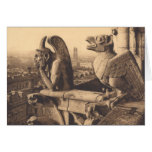Notre Dame Gargoyles circa 1900 Card