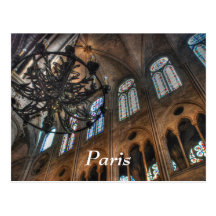 Notre Dame interior Postcard