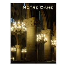 Notre Dame Light The Way Postcard