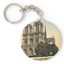 Notre Dame, Paris, France classic Photochrom keychains
