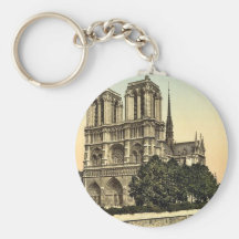 Notre Dame, Paris, France classic Photochrom Key Chains