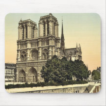 Notre Dame, Paris, France classic Photochrom Mousepads