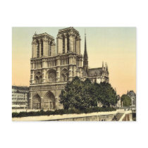 Notre Dame, Paris, France classic Photochrom Postcard