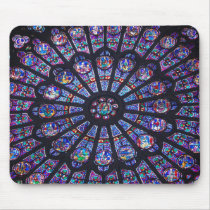 Notre Dame Rose Window Mousepad