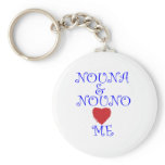 NOUNA AND NOUNO LOVE ME keychains