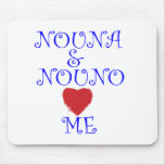 NOUNA AND NOUNO LOVE ME mousepads