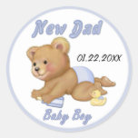 Nounours de rampement - nouveau papa de garçon - p adhésif
