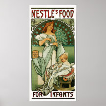Nourriture d'Alphonse Mucha Nestle pour l'affiche 