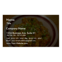 Nourriture de dîner de cuisine de Jambalaya Modèle De Carte De Visite