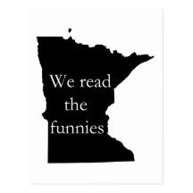 Nous avons lu la carte postale d'humour de manganè