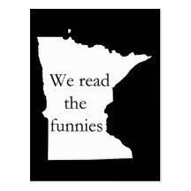 Nous avons lu la carte postale d'humour de manganè
