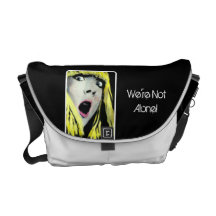 "Nous ne sommes pas seuls !" Sac messenger à Ricks Sacoche