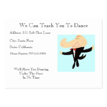 Nous pouvons vous enseigner à danser modèle de carte de visite