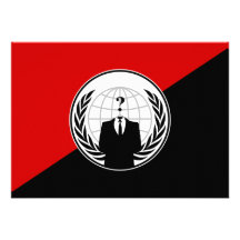 Nous sommes drapeau anonyme d'anarchiste bristols personnalisés