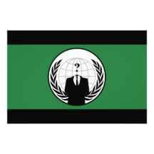 Nous sommes drapeau vert et noir anonyme art photographique