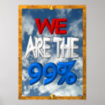 Nous sommes les 99% occupons le signe de protestat posters