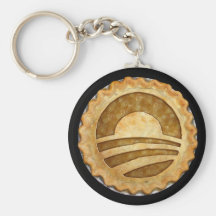 "Nous voulons le tarte !" Tarte Keychain d'Obama Porte-clef