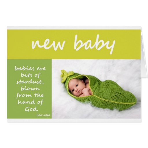 Nouveau bébé carte