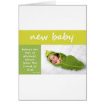 Nouveau bébé carte de vœux