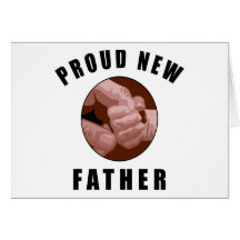 Nouveau cadeau fier de père carte de vœux