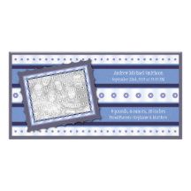 Nouveau carte photo de bleu de faire-part de naiss photocarte customisée