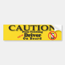 Nouveau conducteur de précaution autocollant pour voiture