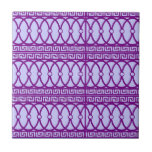 Nouveau d'art répétant le motif magenta carreaux en céramique