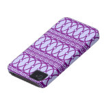 Nouveau d'art répétant le motif magenta coques iPhone 4 Case-Mate