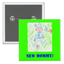 nouveau gnome, nouvelle maman ! badge