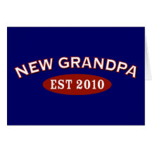 Nouveau grand-papa 2010 carte de vœux