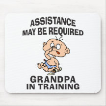 Nouveau grand-papa dans la formation tapis de souris