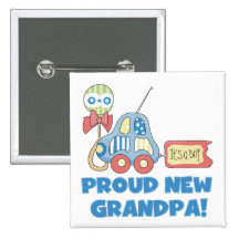 Nouveau grand-papa fier c'est des T-shirts et des  Badges