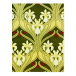 Nouveau in Spring Green Postcards