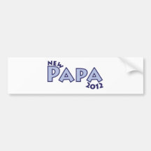 Nouveau papa 2012 autocollant pour voiture