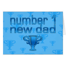 Nouveau papa du numéro 1 carte de vœux