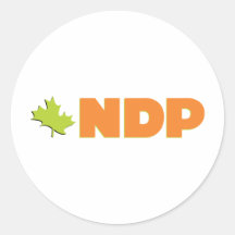 Nouveau Parti démocrate Adhésif Rond
