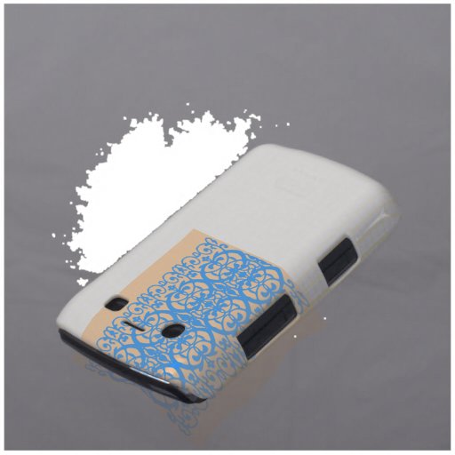 Nouveau vintage d'art dans le bleu de lavande coque Case-Mate blackberry
