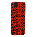 Nouveau vintage d'art dans le tango de mandarine coques Case-Mate iPhone 4