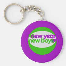 Nouveaux garçons de nouvelle année porte-clef