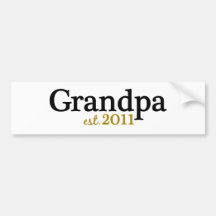 Nouvel est 2011 de grand-papa autocollant pour voiture