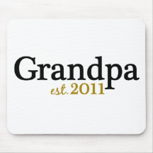 Nouvel est 2011 de grand-papa tapis de souris