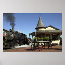 Nouvelle station de train d'espoir posters